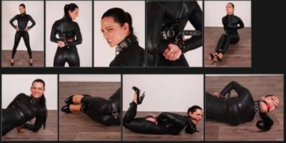 Belt Bound – Catsuit and leather straps – Nicole - pornevening.com